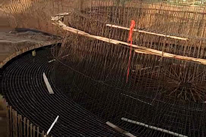 丽江砼烟囱新建施工现场