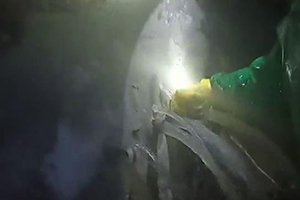 丽江消防水池堵漏现场